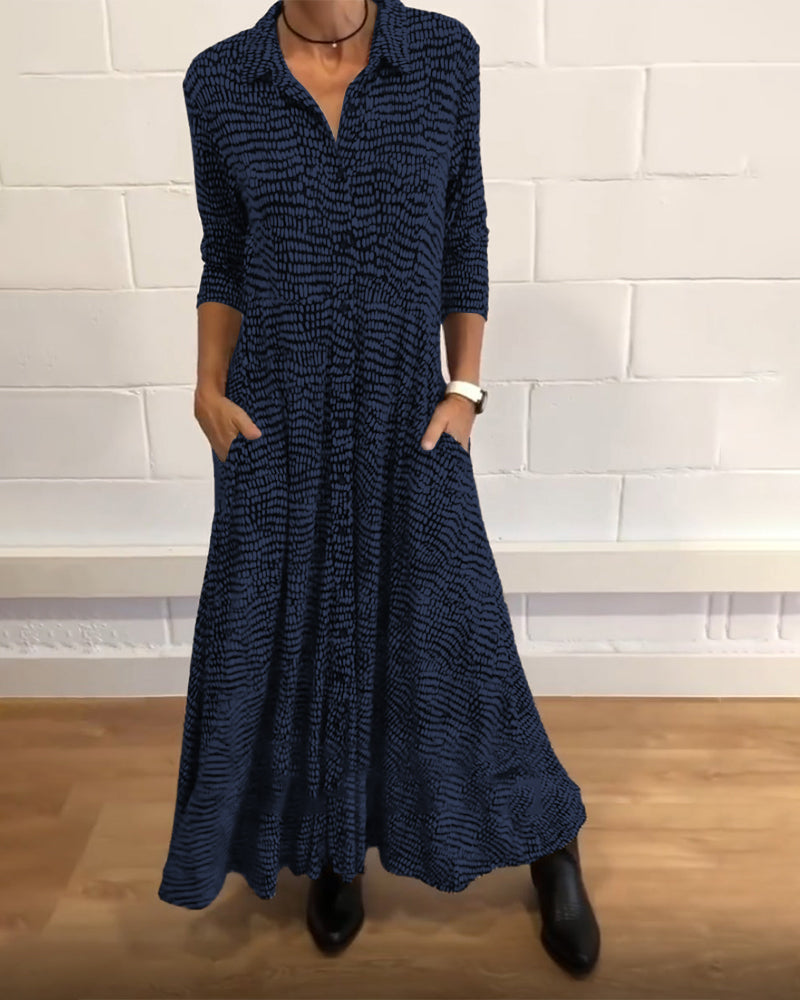 Edith | Sophisticated Pocket Midi Dress