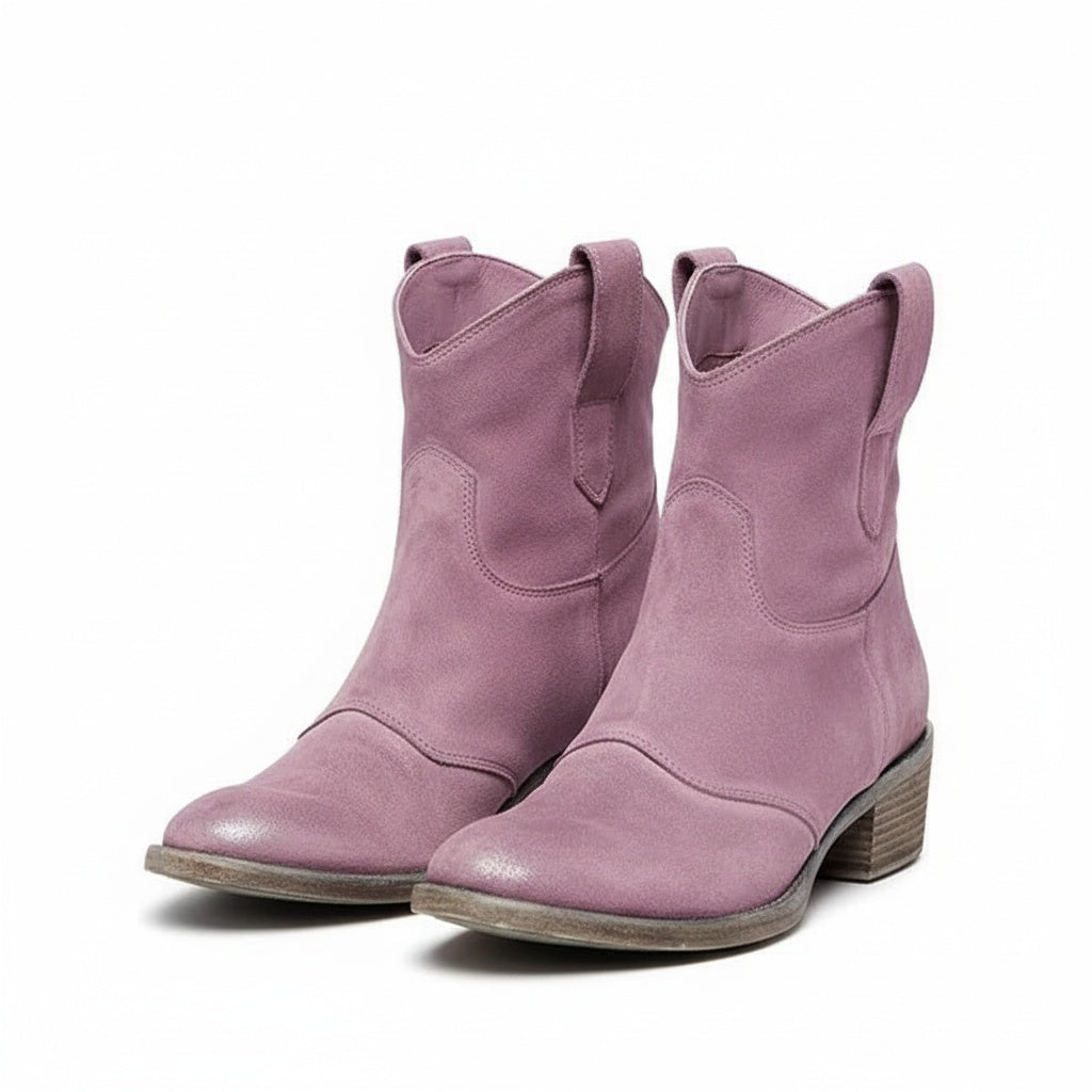 Camille™ | Vintage Cowboy Ankle Boots