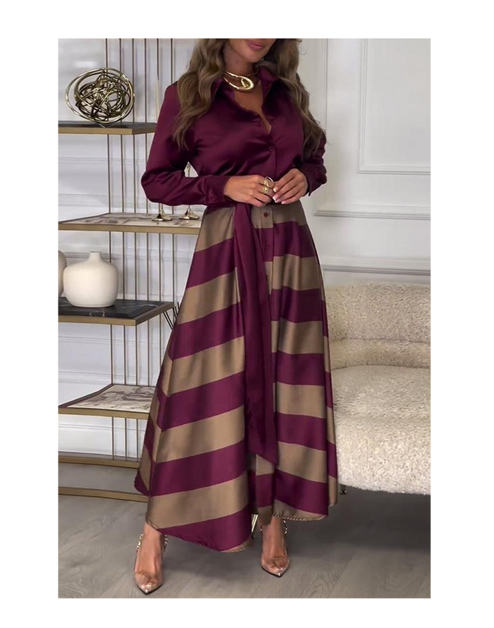 Ava™ | Long Striped Dress