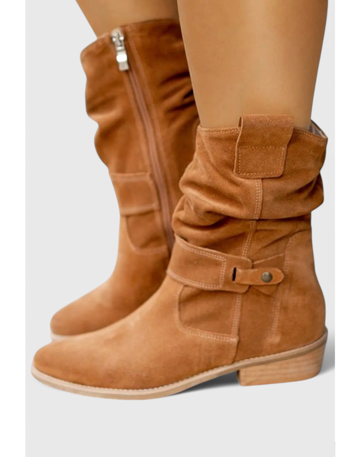 Lucia™ | Classic Suede Ankle Booties