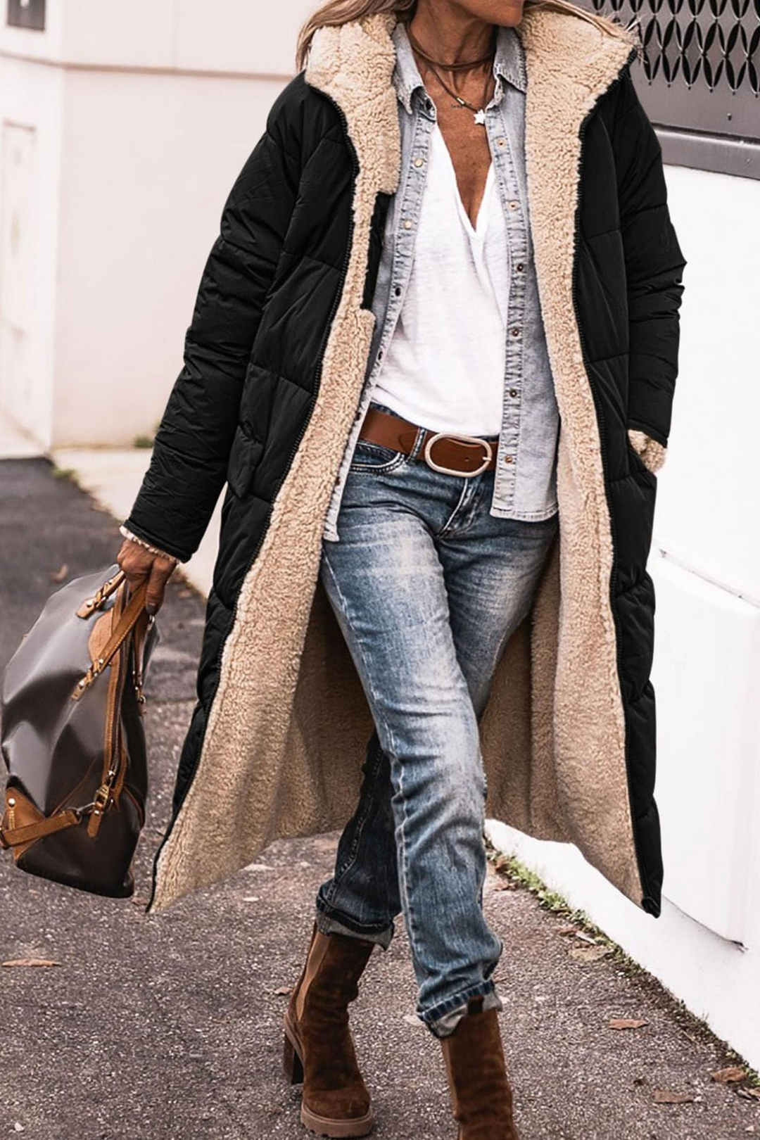 Elegant Reversible Coat for Women