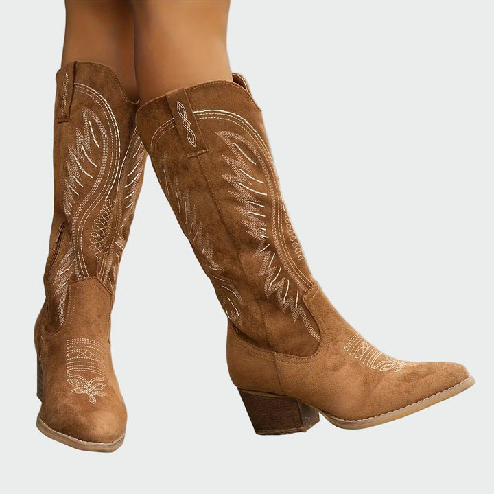 Cleo™ | Western Chic Ankle Boots
