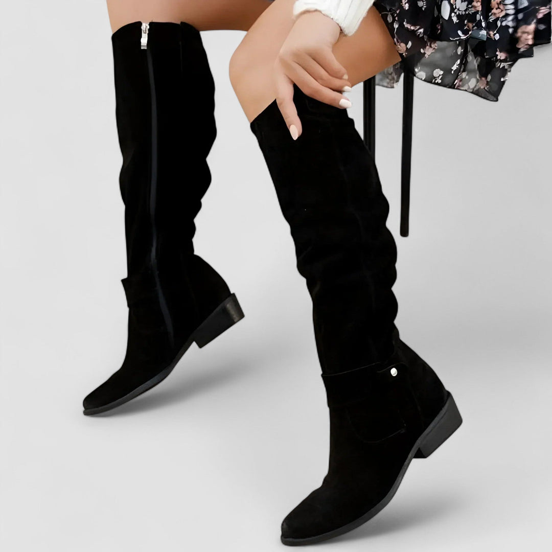 Nora Suede Tall Boot