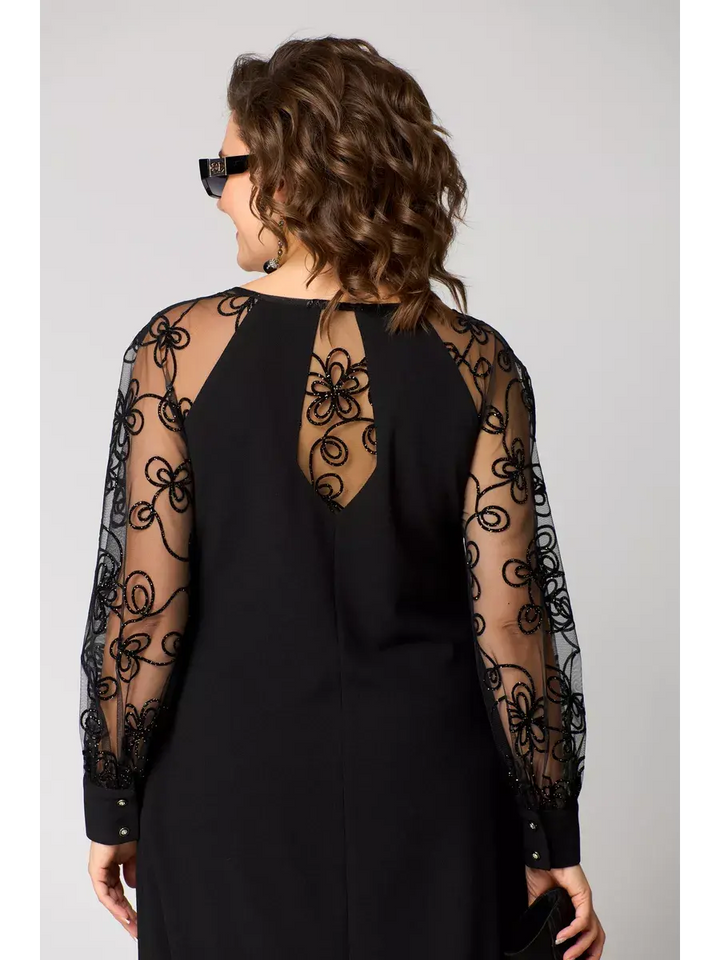 Chloe™ | Elegant Black Lace Dress