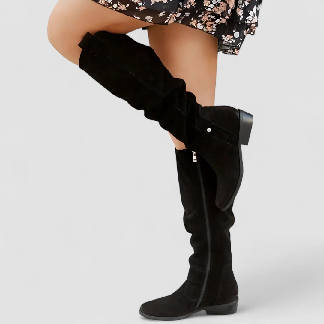 Nora Suede Tall Boot