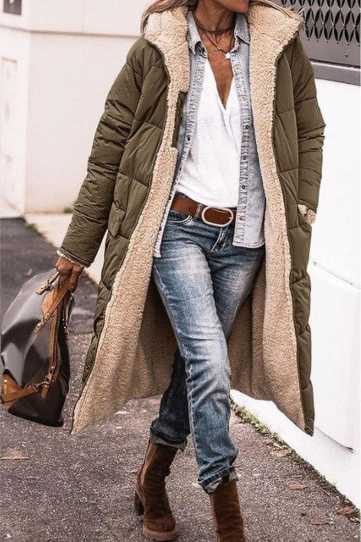 Elegant Reversible Coat for Women