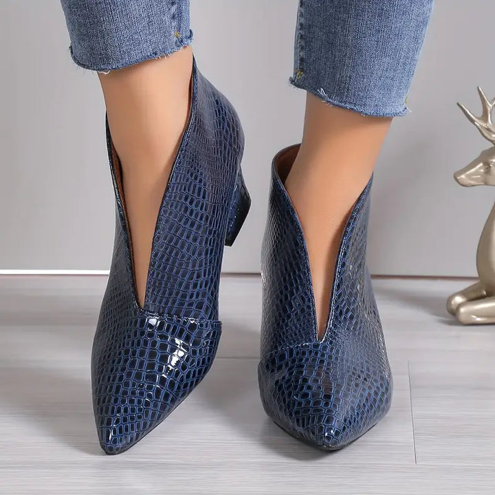 Isabella™ | Curved Ankle Boots
