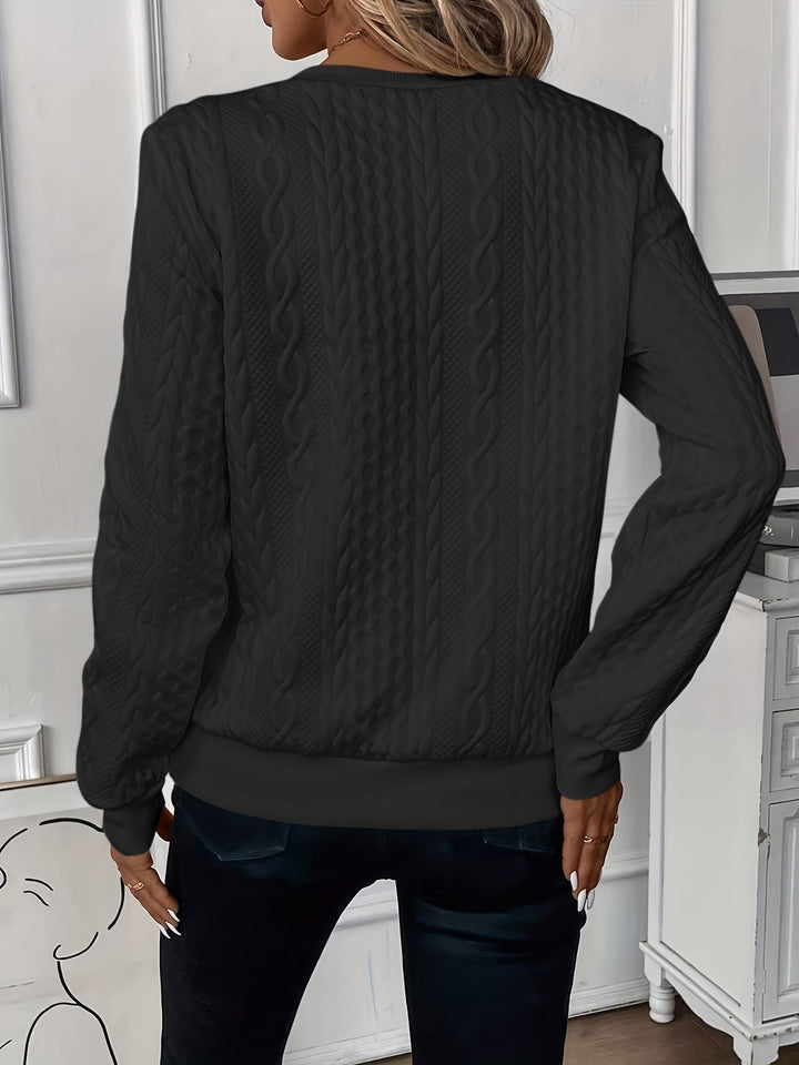 Amalie™ | Zip-Up Cable Knit Sweater