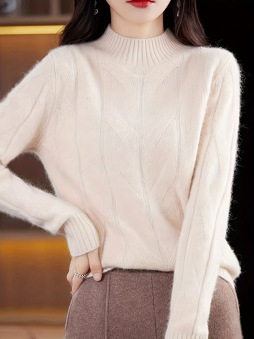Karmen - Cozy Retro Knit Sweater