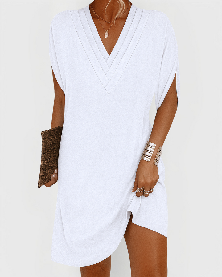 Rachel™ | Relaxed V-Neck Comfort Dress