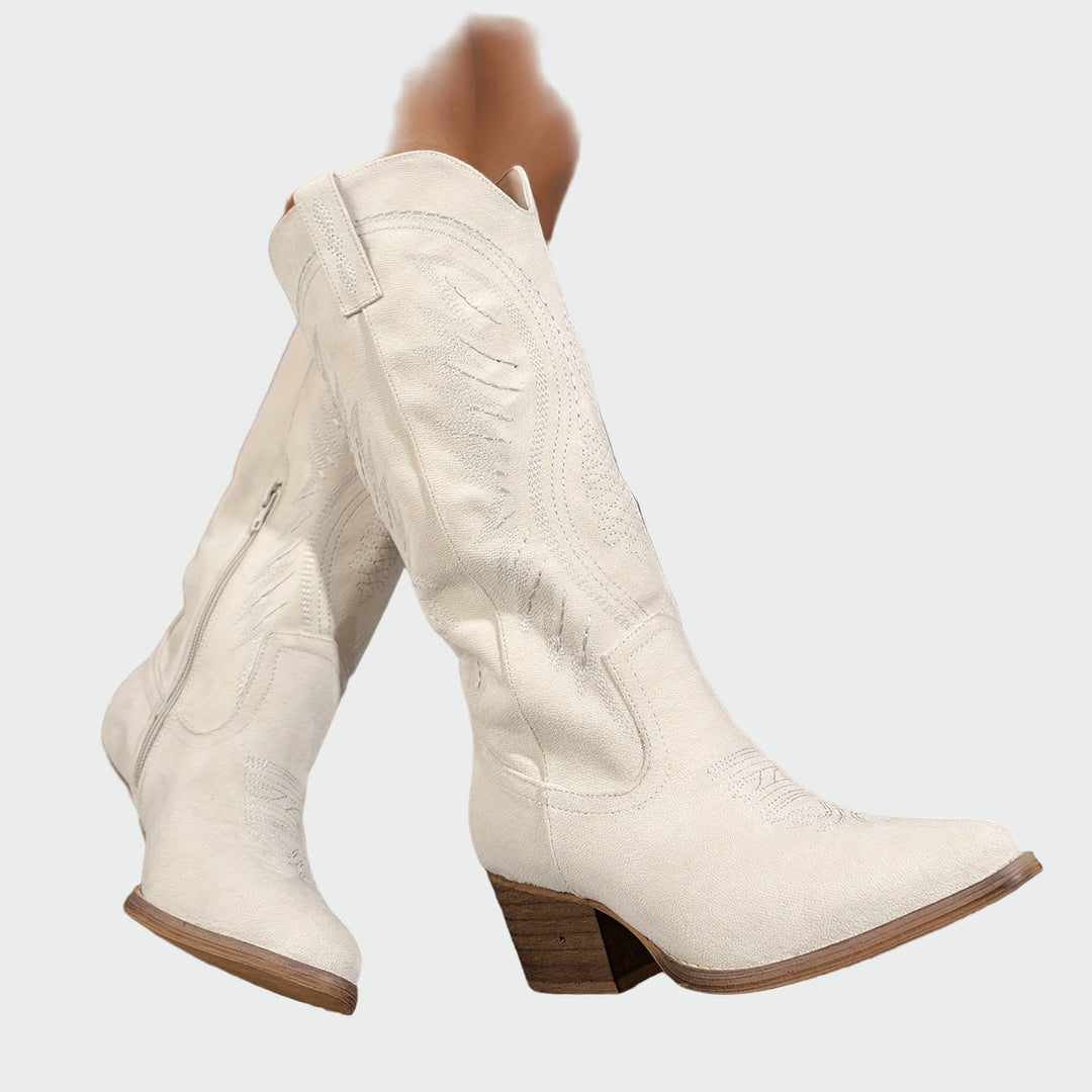 Cleo™ | Western Chic Ankle Boots