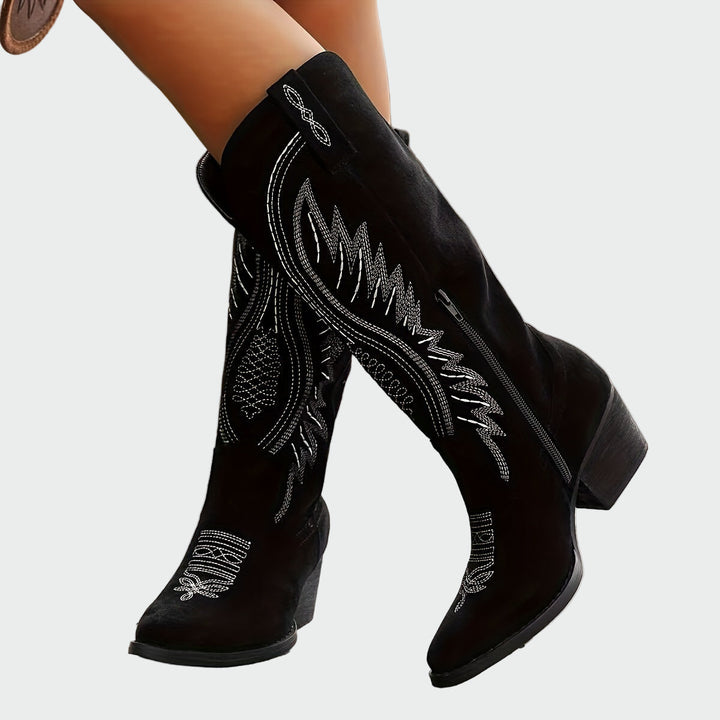 Cleo™ | Western Chic Ankle Boots