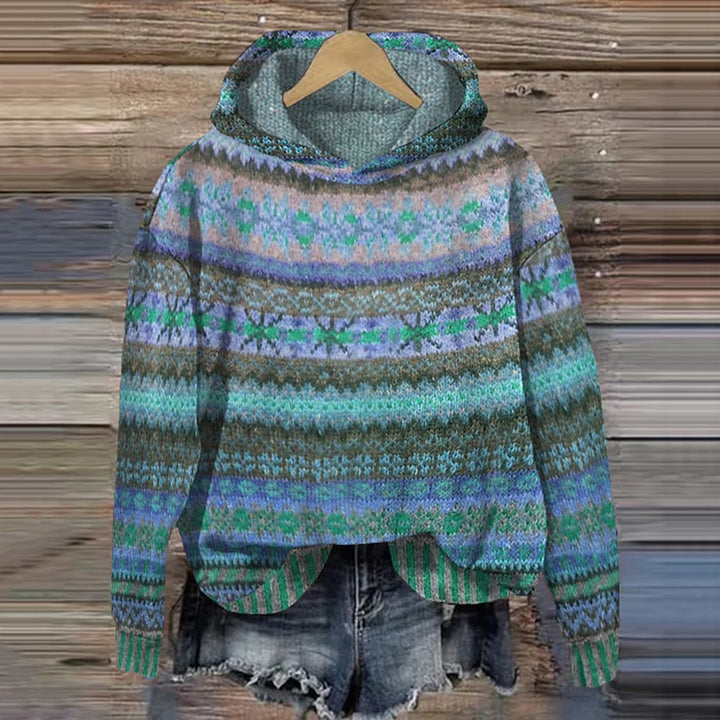 Gaby™ Ethnic Retro Hoodie