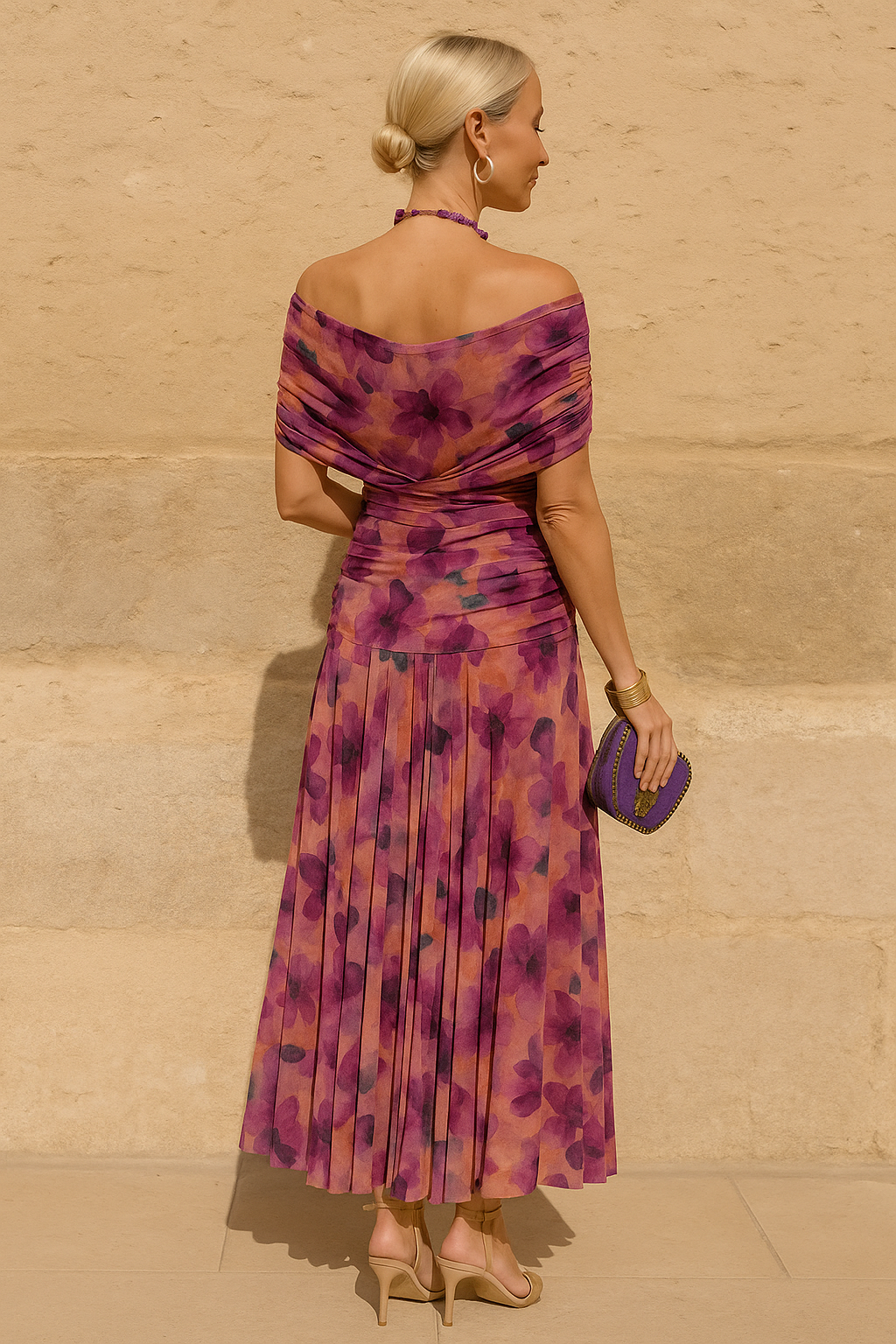 Elegant V-neck Fantasy Party Maxi Dress