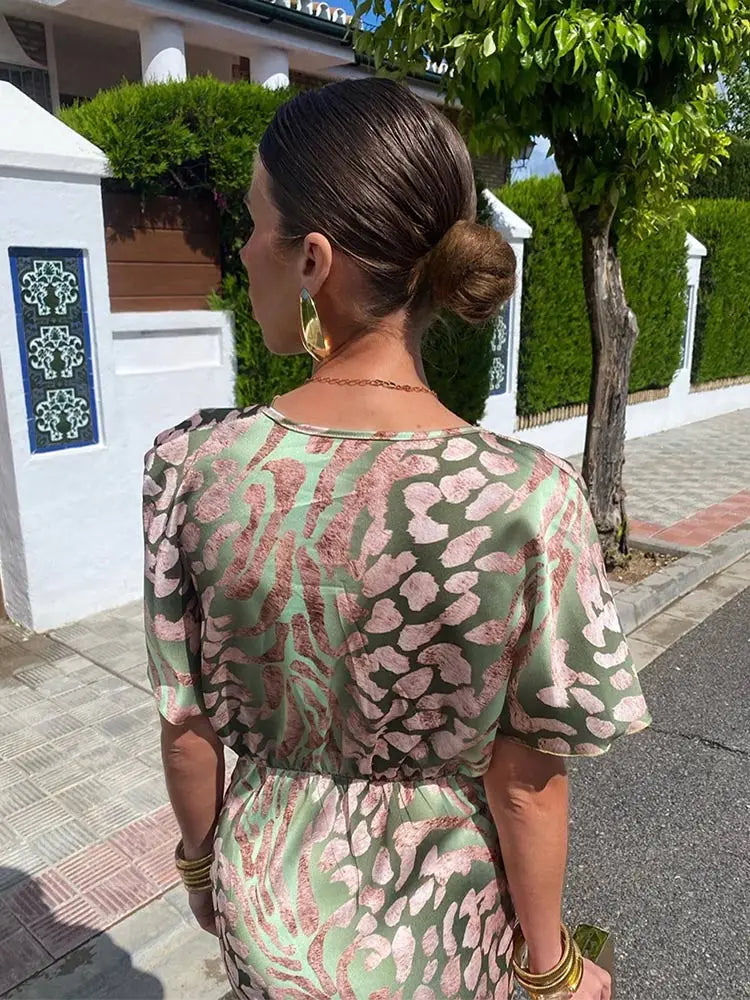 Oriana – Twist Front Maxi Dress