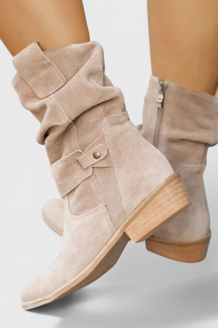 Lucia™ | Classic Suede Ankle Booties