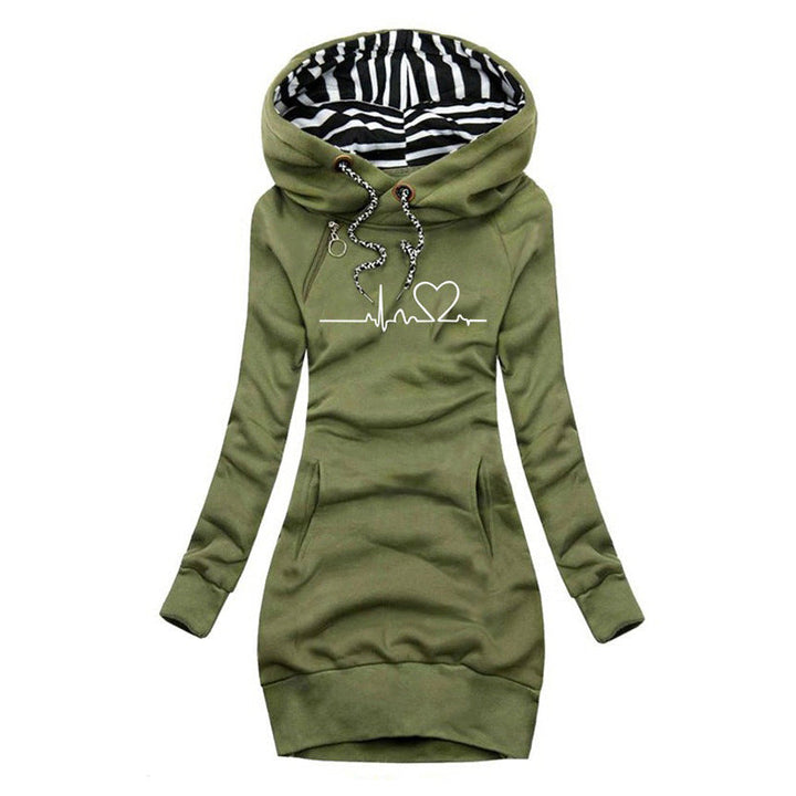 Angela | Sweater Dress with Heartbeat Design