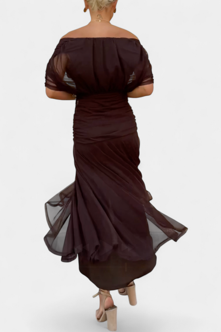 Alondra™ Long Floral Dress with V-Neck