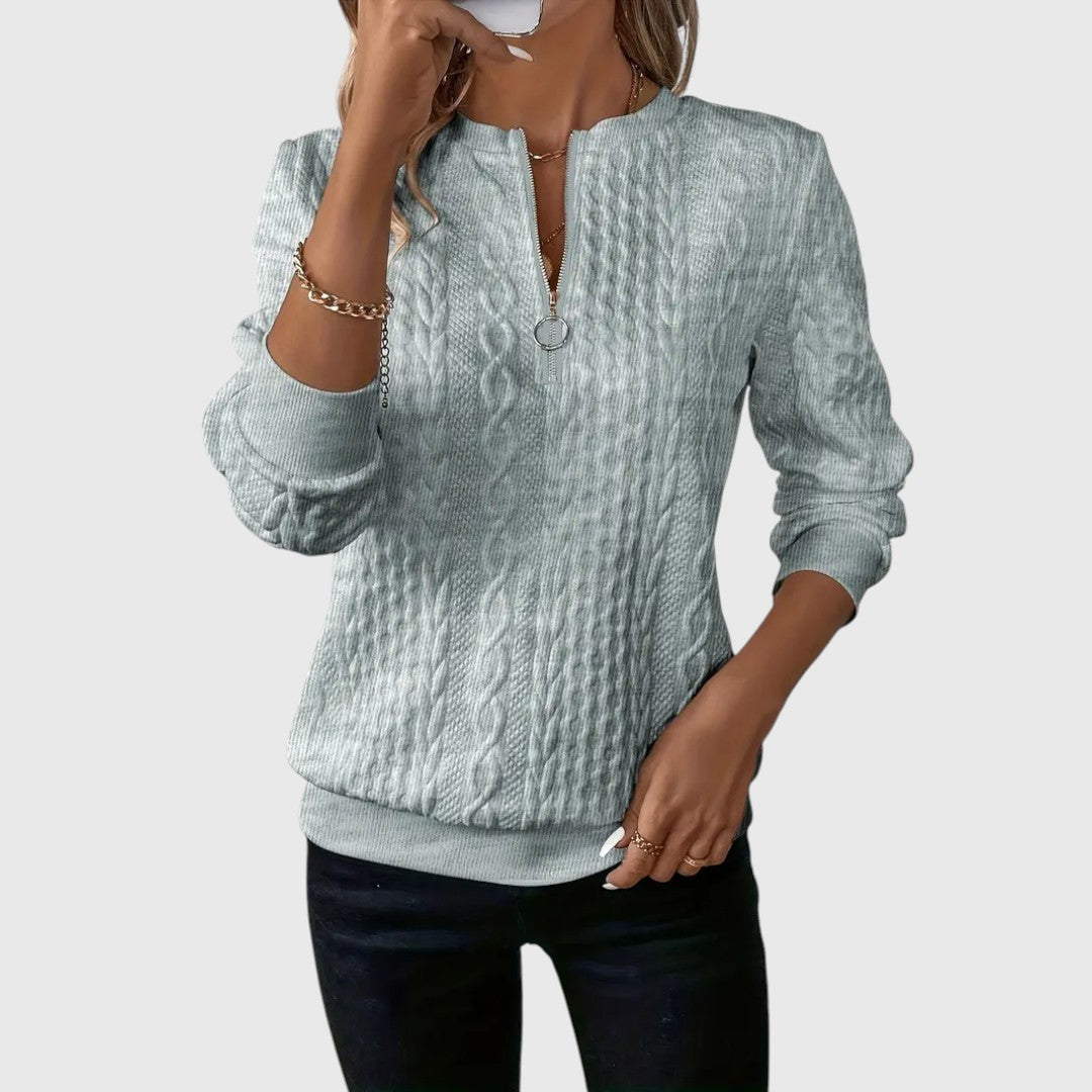 Pauline - Elegant Jumper with Zip