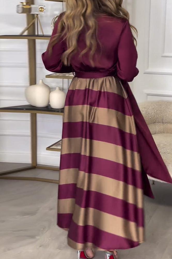 Ava™ | Long Striped Dress