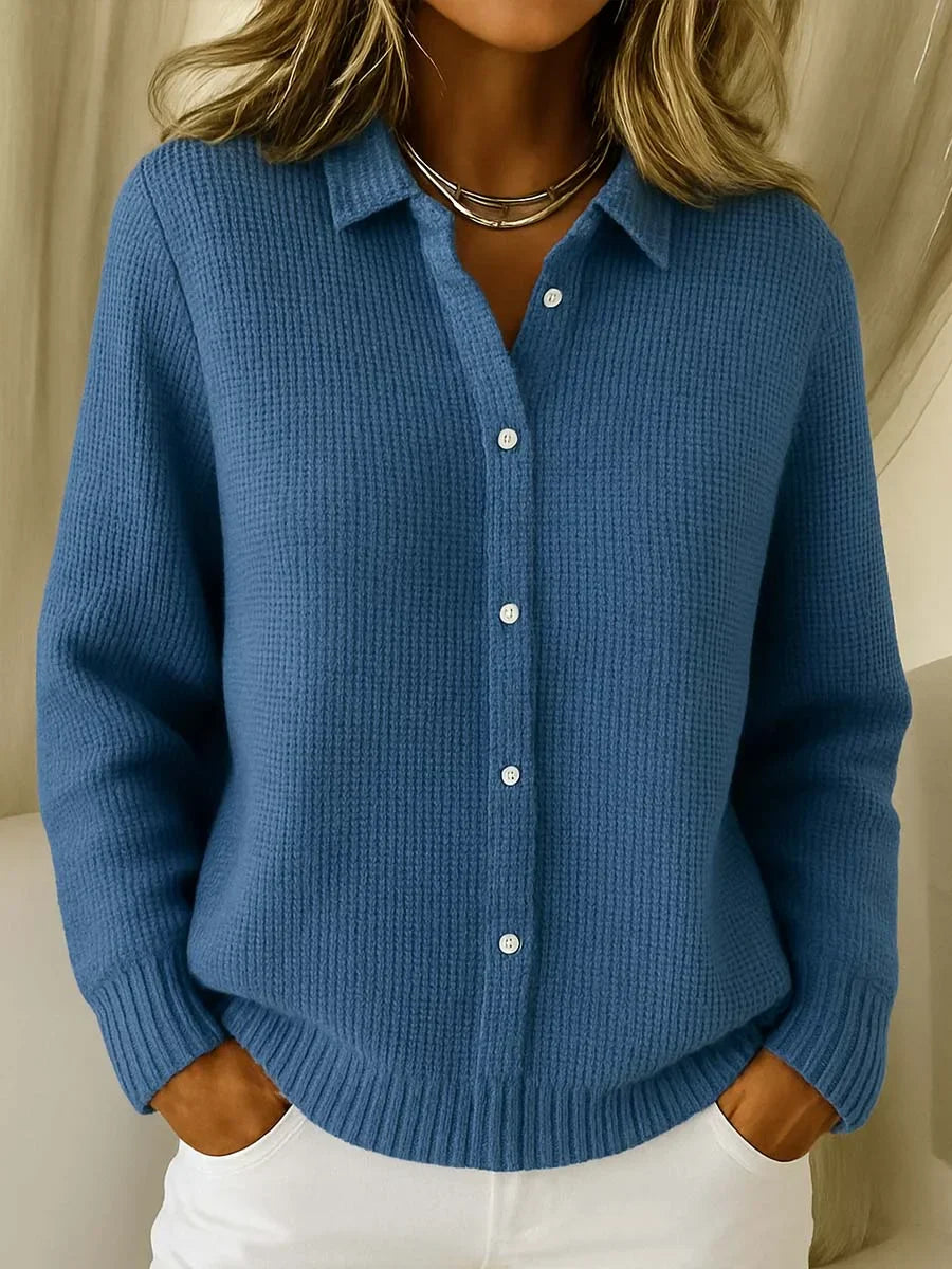 Katrina – Textured Knit Button Cardigan