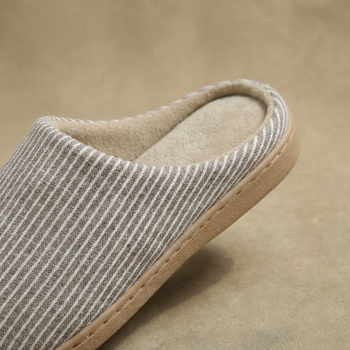 Maya - Ultra-Soft Cotton House Slippers - Non-Slip Cushioned EVA Foam Slides