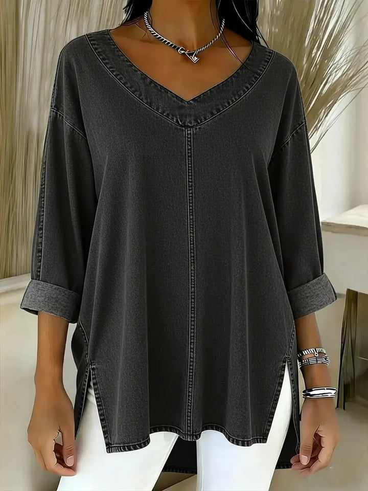 JESSICA | RELAXED V-NECK TOP